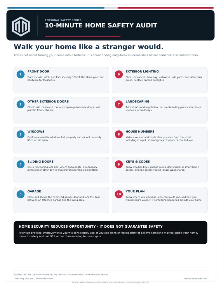 Preview of 10-Minute Home Safety Audit PDF